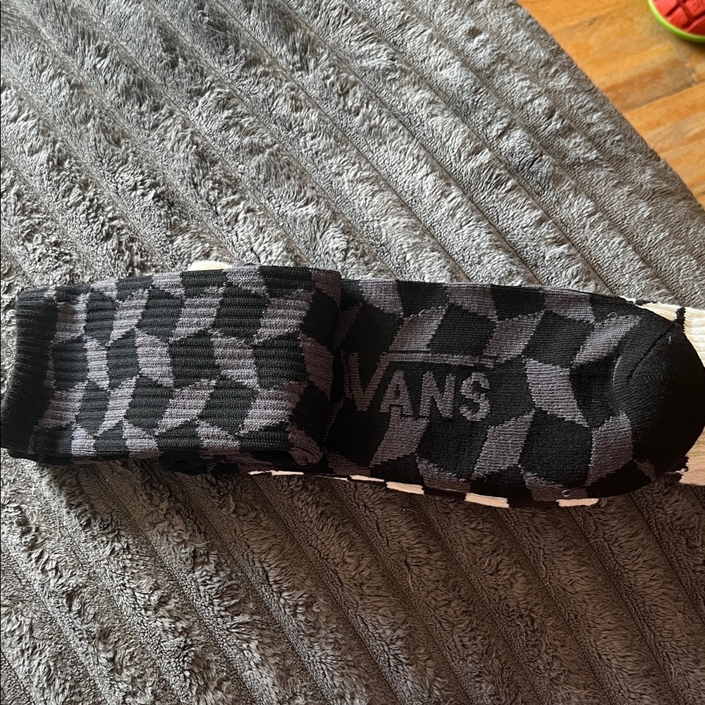 Vans Black & Gray Patterned Crew Socks - 2 Pack - Picture 2 of 6